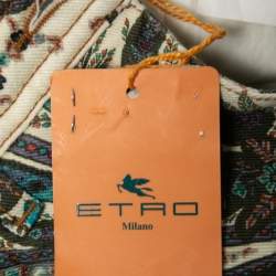 Pre Owned Etro Multicolor Printed Cotton Pants M