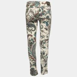 Pre Owned Etro Multicolor Printed Cotton Pants M
