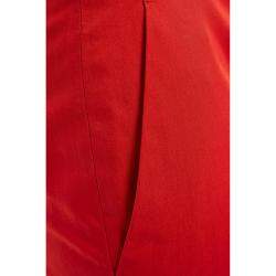 Etro Red Cotton Skinny Leg Pants M (IT 44)
