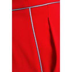 مملوكة مسبقًا Etro Red Crepe Straight Leg Pants XL (IT 48)