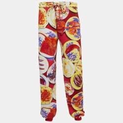 Etro Multicolor Printed Knit Track Pants XXL