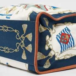 Pre Owned Etro Multicolor Printed Fabric and Leather Shopper Tote