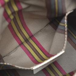 Pre Owned Etro Off White Leather Saturno Bucket Bag