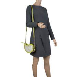 Pre Owned حقيبة كروس إيترو جلد نقش ثعبان وكانفاس مقوى طباعة بيزلي خضراء