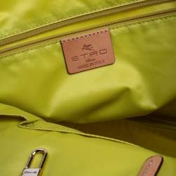Pre Owned Etro Multicolor PVC Floral Print Tote
