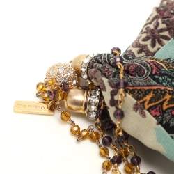 Etro Multicolor Paisley Printed Silk Head Band