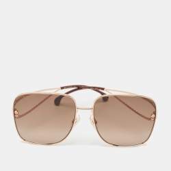 Pre Owned Etro Brown Gradient 0070/S Oversized Sunglasses
