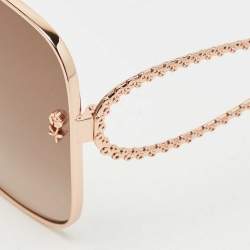 Pre Owned Etro Brown Gradient 0070/S Oversized Sunglasses
