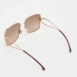Pre Owned Etro Brown Gradient 0070/S Oversized Sunglasses