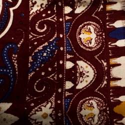 Pre Owned Etro Multicolor Paisley Printed Wool and Silk Blend Scarf