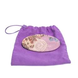 Pre Owned Etro Paisley Print Silk Barette Hair Clip