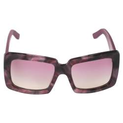 Pre Owned Etro Purple Paisley ET664S Square Sunglasses