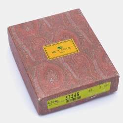 Pre Owned Etro Black Floral Crystal Embellished Fabric Brooch