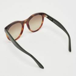 Pre Owned Etro Green/Brown Gradient ET653S Wayfarer Sunglasses