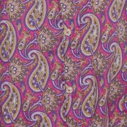 Etro Pink Paisley Print Cotton Buttoned Up Shirt L