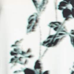 مملوكة مسبقًا فستان إيترو برتقالي بطبعة زهور كريب فضفاض مقاس كبير