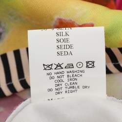 Pre Owned قميص إيترو كريمي / متعدد الألوان قطن وحرير مطبوع مقاس متوسط (ميديم)