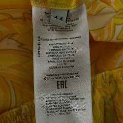 Etro Yellow Printed Silk/Cotton Shirt and Skirt Set M/L