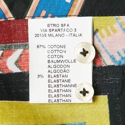 Pre Owned قميص إيترو قطن متعدد الالوان بطباعة بيزلي مقاس صغير (سمول)