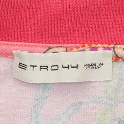 مملوكة مسبقًا قميص إيترو قماش مطبوع مزهر وردي مقاس متوسط (ميديوم)