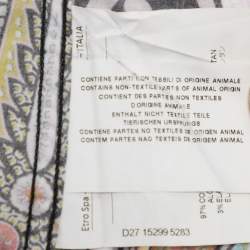 Pre Owned Etro Multicolor Print Cotton Blend Full Sleeve Shirt M
