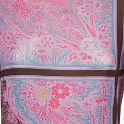 مملوكة مسبقًا توب إيترو جيرسي مطبوع أكمام طويلة بنفسجي/متعدد الألوان مقاس وسط (ميديم)