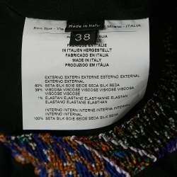 Etro Multicolor Printed Silk Zip-Up Jacket S