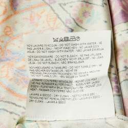 Pre Owned Etro Multicolor Paisley Print Silk Jersey Shift Dress M