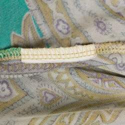Etro Multicolor Printed Jersey V-Neck Top S