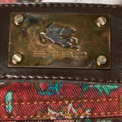 Pre Owned Etro Multicolor Printed Denim Jeans S Waist 27"