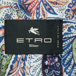 Etro Beige Checks Tweed Open Front Vest and Trousers Set M 