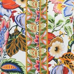 Pre Owned Etro Multicolor Floral Print Silk Button Front Shirt XL 