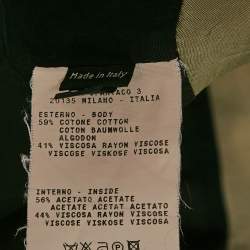 Pre Owned Etro Vintage Multicolor Printed Cotton Blend Single Breasted Blazer M