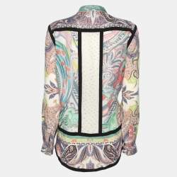 Etro Multicolor Printed Button Front Blouse M
