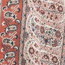 Etro Multicolor/Beige Paisley Jacquard Open Front Overcoat M