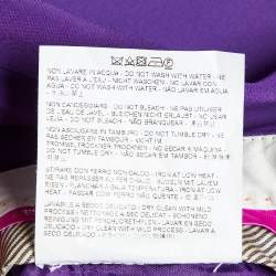 Etro Purple Crepe Tailored Pants M
