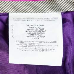 Etro Purple Crepe Tailored Pants M