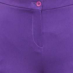 Etro Purple Crepe Tailored Pants M