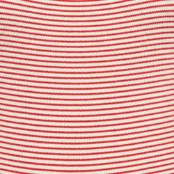 Pre Owned Etro Red/White Striped Jersey Long-Sleeve Bodysuit S