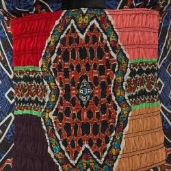 Etro Multicolor Printed Silk Sleeveless Maxi Dress S