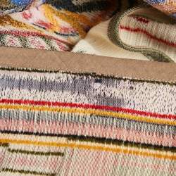 Pre Owned Etro Multicolor/Beige Jacquard Open Front Cape ONE SIZE