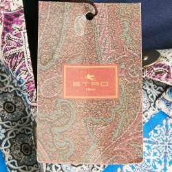 Etro Navy Blue Printed Cotton Short Dress M