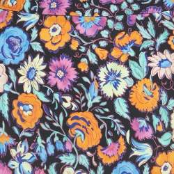 Etro Multicolor Floral Print Crepe Flared Maxi Skirt M