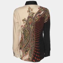 Etro Multicolor Printed Cotton Button Front Shirt S