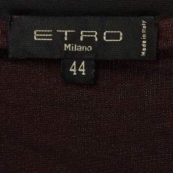 Etro Red Jersey Cross Neck Detail Mini Dress M