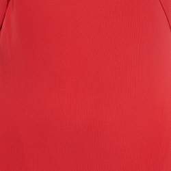 Etro Red Jersey Cross Neck Detail Mini Dress M