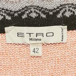 Etro Multicolor Patterned Knit Midi Skirt M