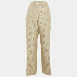 Etro Beige Jacquard Tailored Trousers L