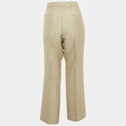 Etro Beige Jacquard Tailored Trousers L