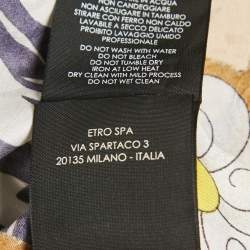Etro Multicolor Printed SIlk Kaftan Top (One Size)